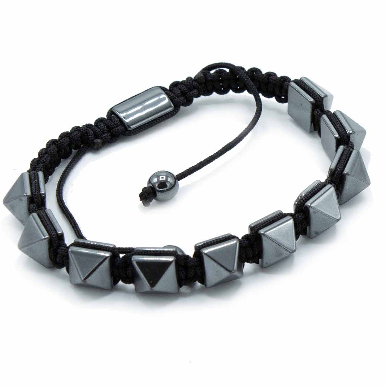 Pulsera Magnética Shamballa de Hematita - Tachuelas - Image 2
