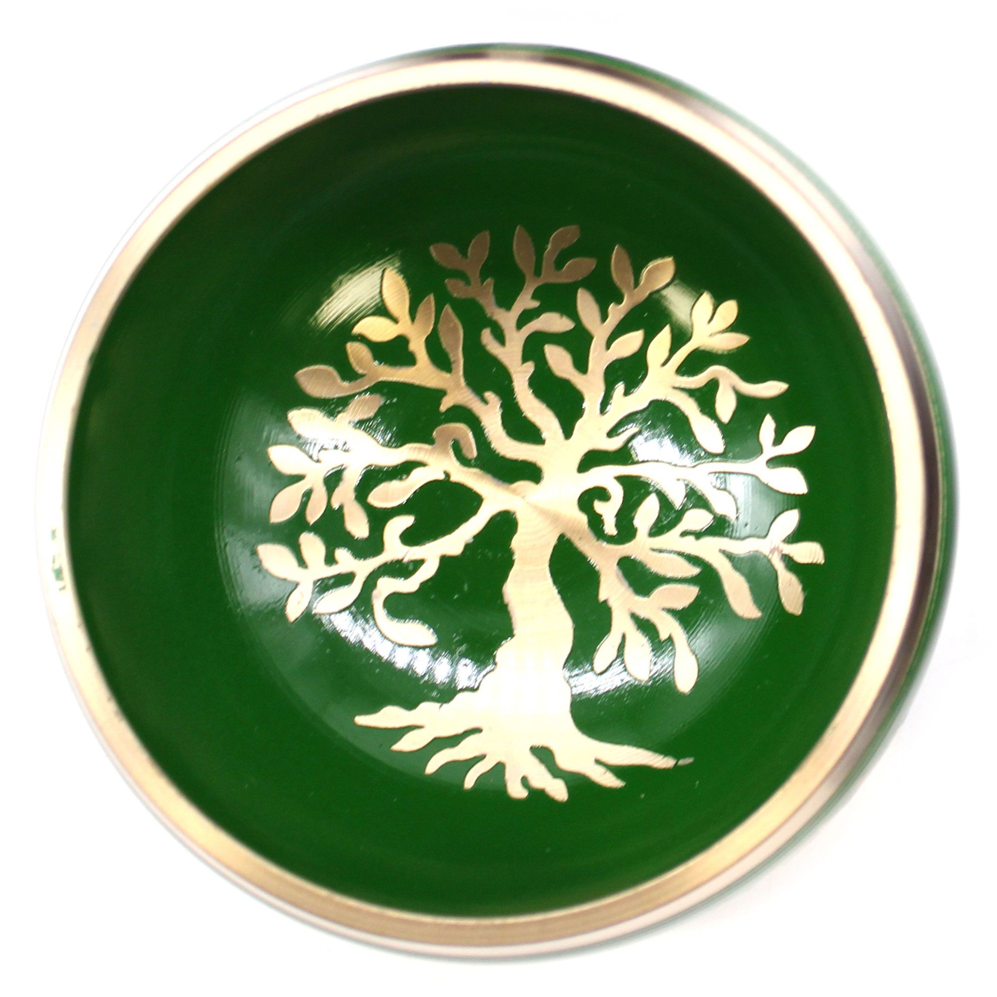 Juego de Cuenco Tibetano - Árbol de la vida - Verde 10,7 cm - Imagen 4
