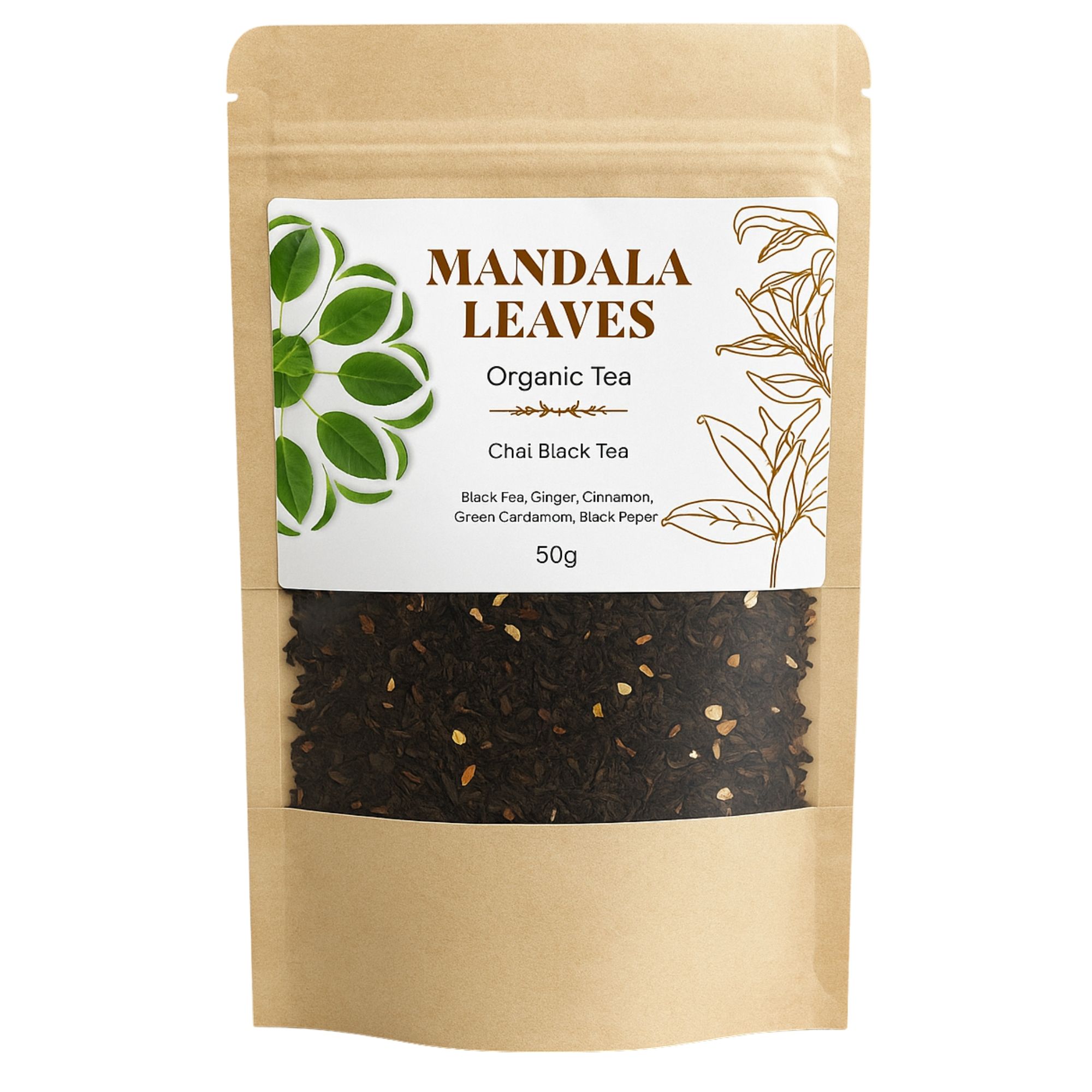 50g Té Negro Chai Ecológico - Imagen 2