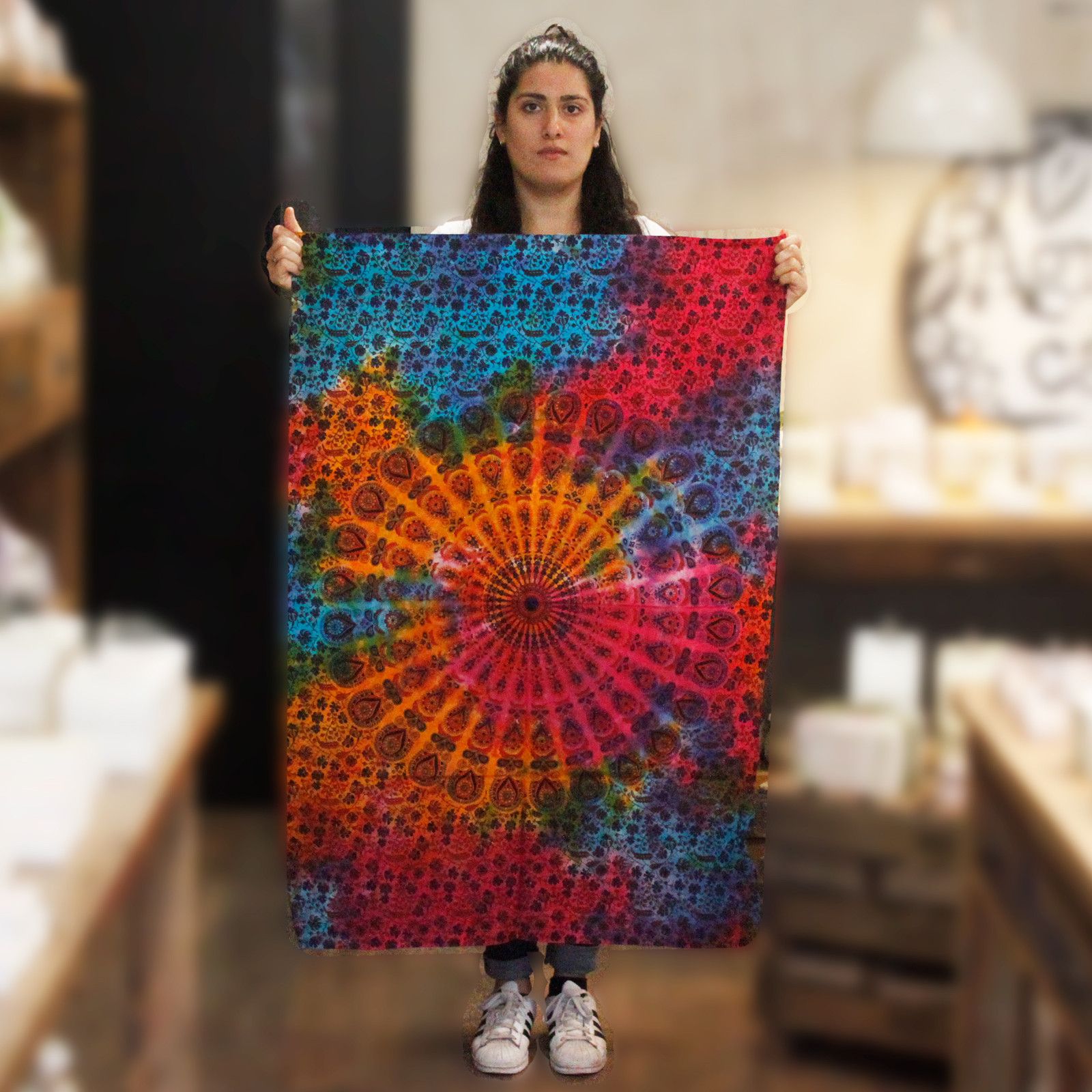 Arte de pared de algodón - Mandala redonda - Imagen 2