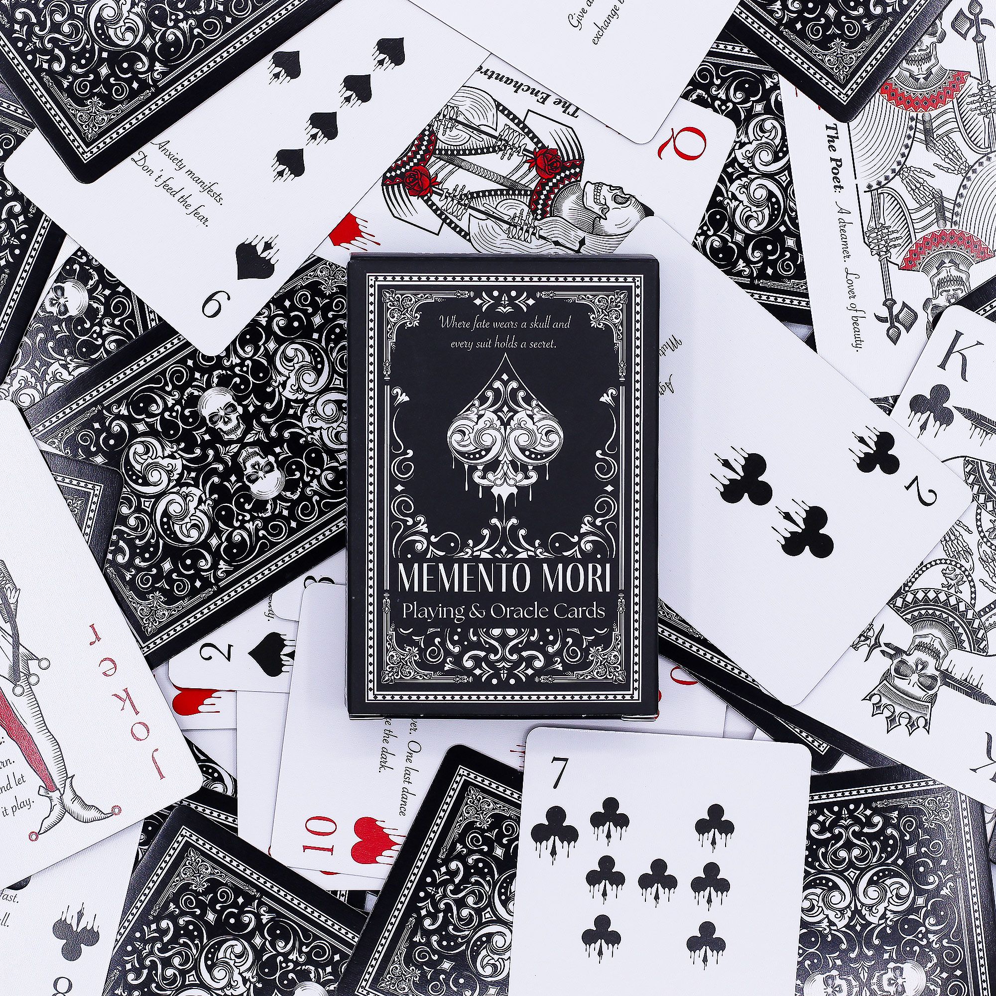 Memento Mori Cartas de juego y de oráculo góticas - Imagen 6