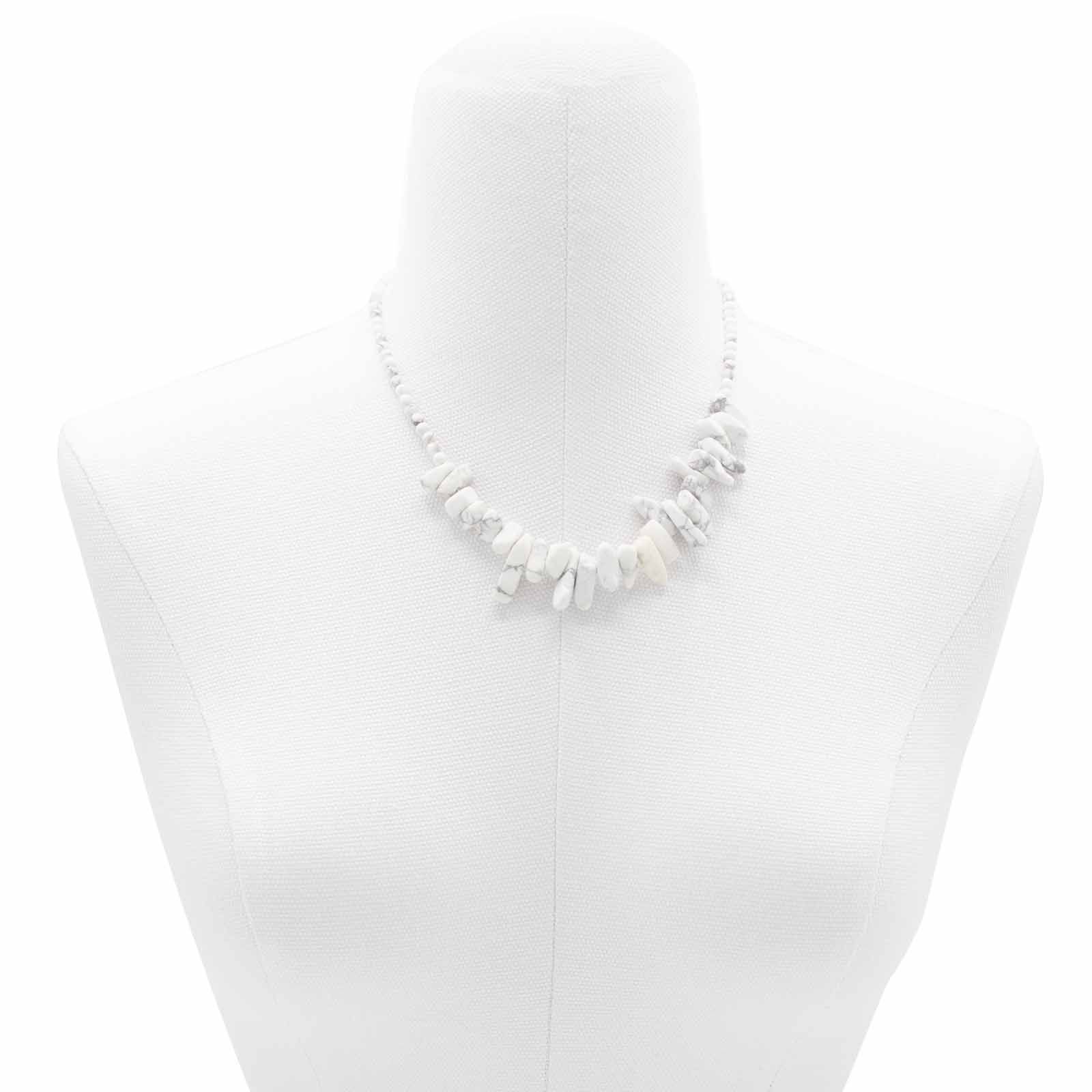 Collar de gemas Longstone - Jaspe blanco - Image 2