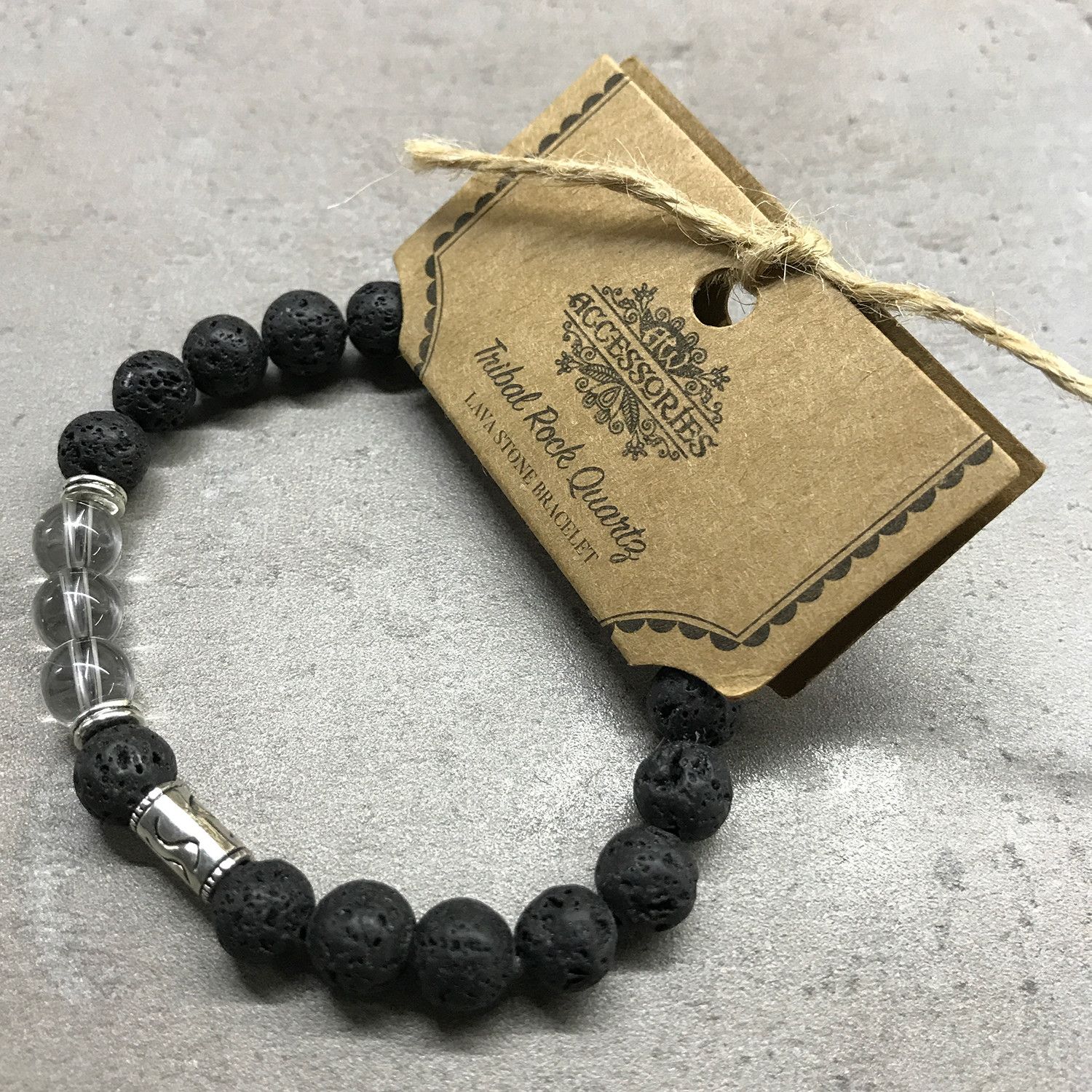 Pulsera de Piedra de Lava - Hoja - Turquesa - Image 4