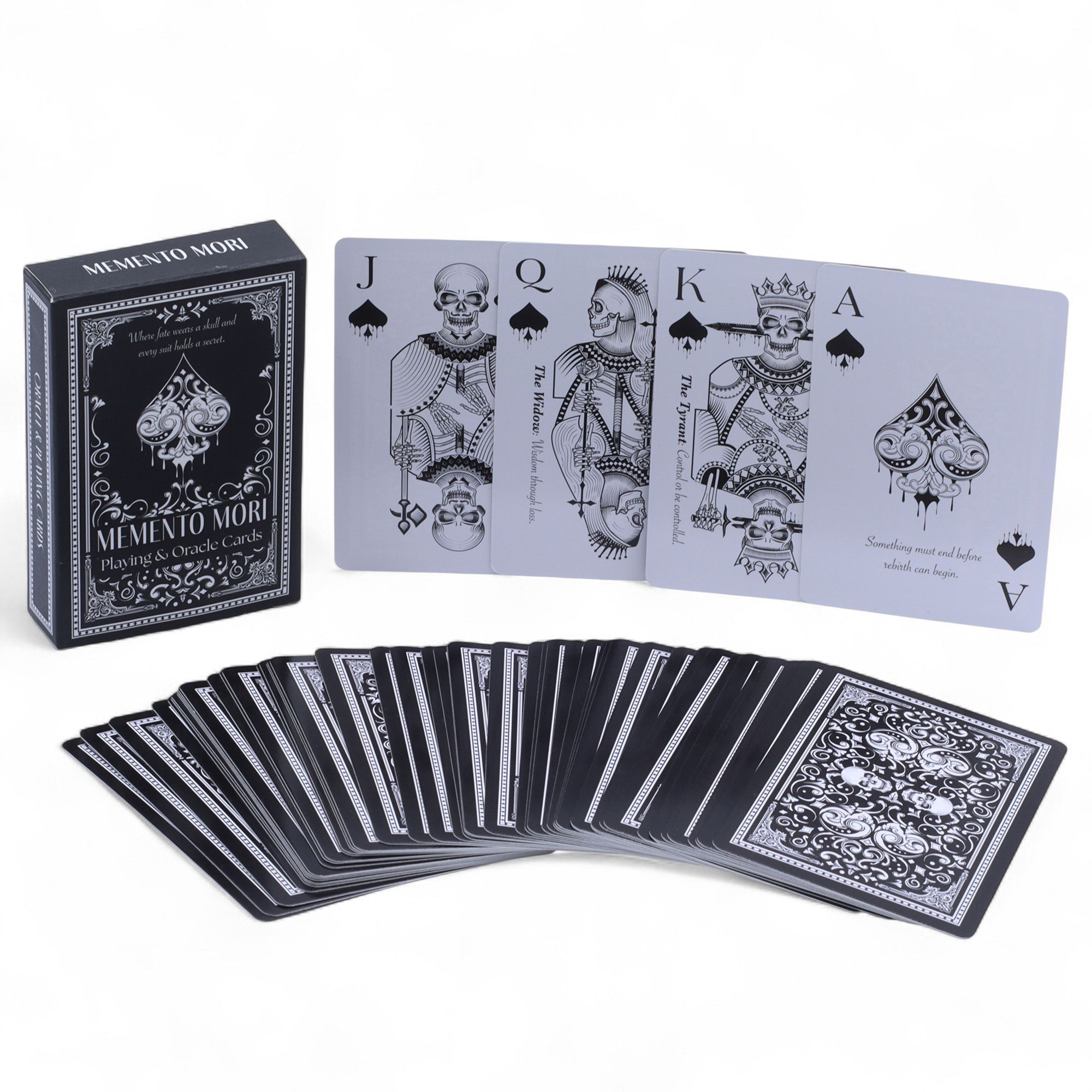 Memento Mori Cartas de juego y de oráculo góticas - Imagen 5