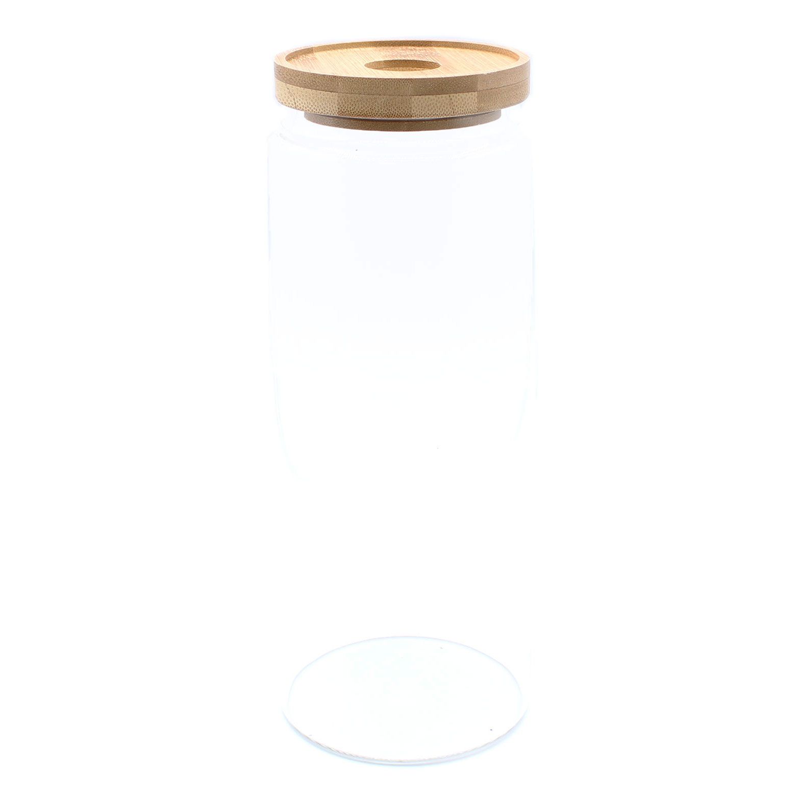 Bote de Cristal con Tapa de Bambú - 20cm - Imagen 4