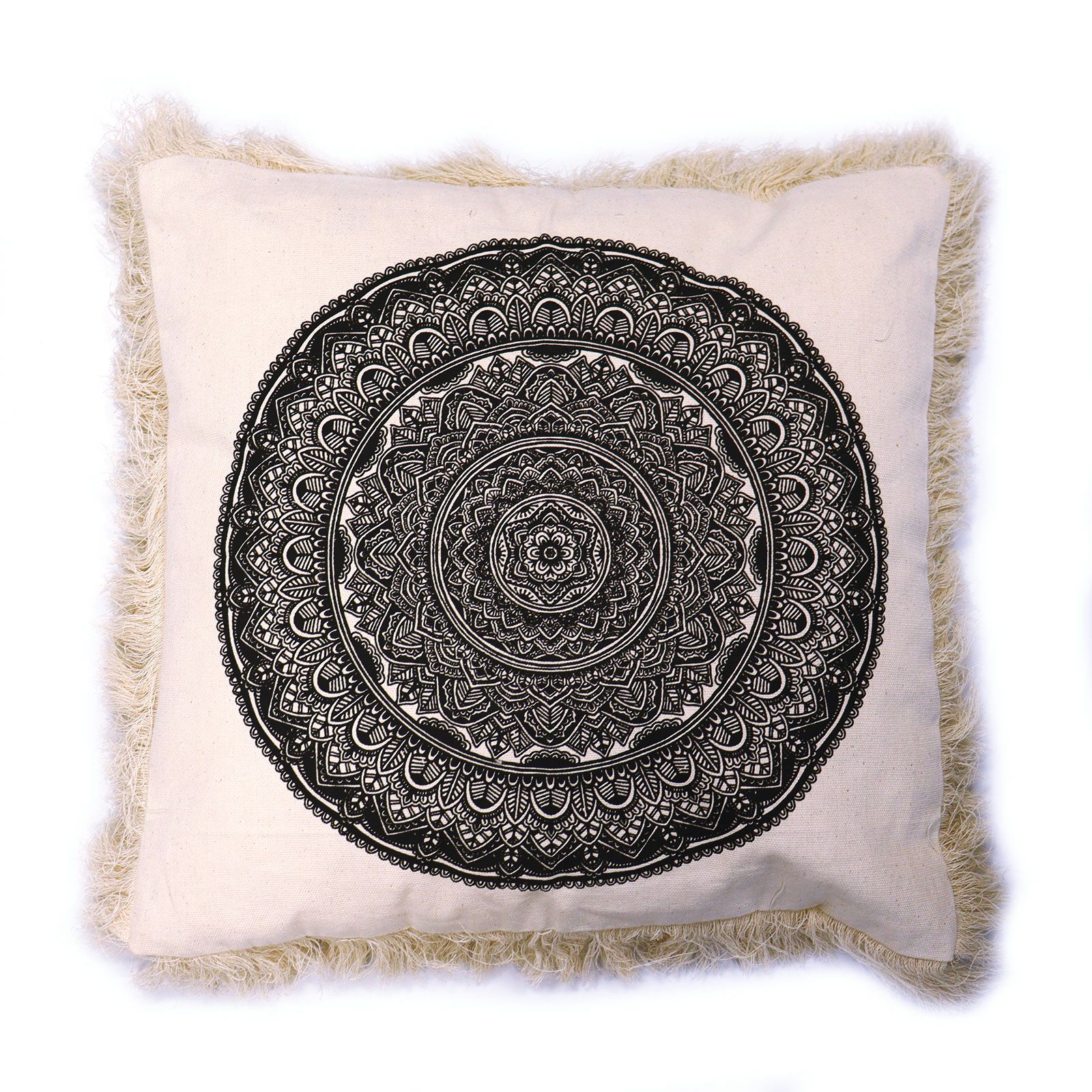 Cojín Mandala Tradicional - 45x45cm - negro - Imagen 5